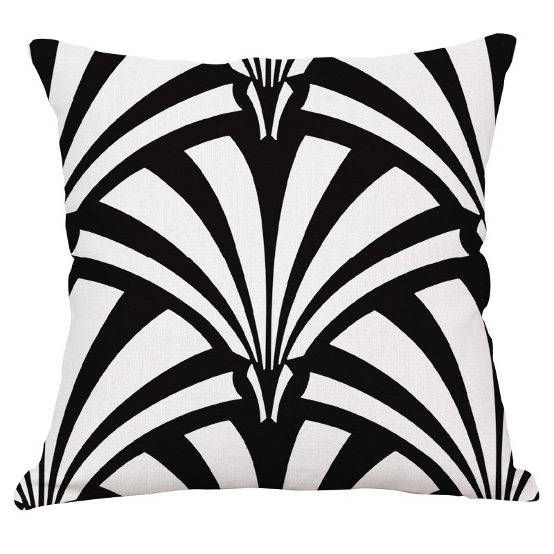 Декоративная подушка Black and White Pattern #2 Черно-белый Декоративная подушка Black and White Pattern #2 Черно-белый в Челябинске | Loft Concept