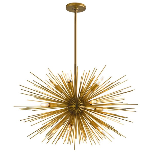 Люстра ASTRA Chandelier Sputnik Brass Золотой Люстра ASTRA Chandelier Sputnik Brass Золотой в Челябинске | Loft Concept