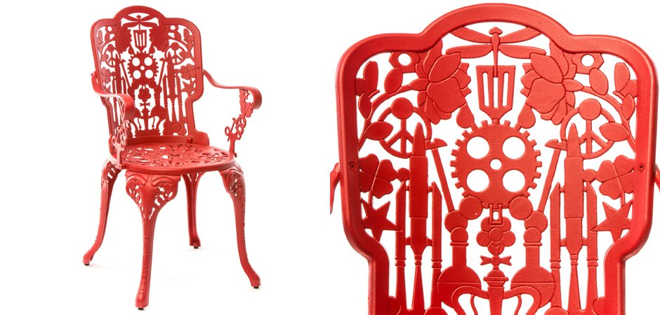 Стул Seletti Industry Collection ALUMINIUM ARMCHAIR – RED Стул Seletti Industry Collection ALUMINIUM ARMCHAIR – RED - Loft-Concept в Челябинске