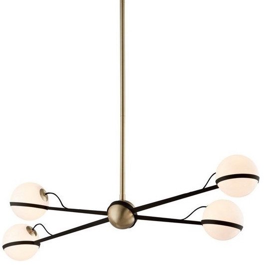 Люстра Troy Lighting Ace Linear Pendant Коричневый Молочный Люстра Troy Lighting Ace Linear Pendant Коричневый Молочный в Челябинске | Loft Concept