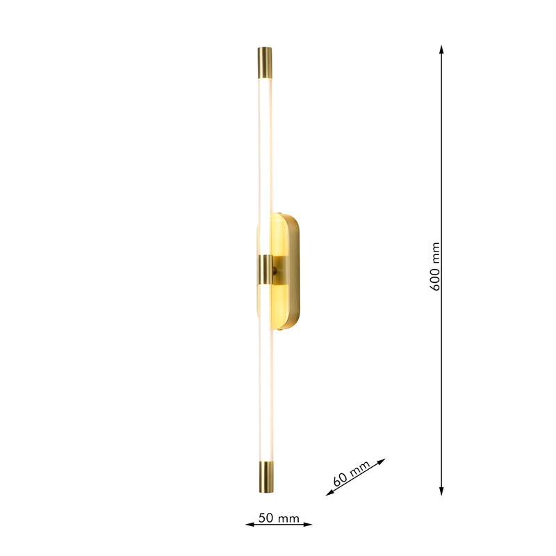 Бра Trumpet tube Double Золотое 60 см Бра Trumpet tube Double Золотое 60 см в Челябинске