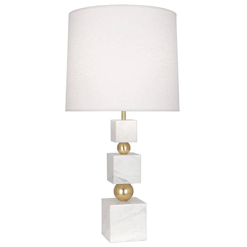 Настольная лампа Totem Table Lamp in White Marble Белый Белый Мрамор Bianco Глянцевое золото Настольная лампа Totem Table Lamp in White Marble Белый Белый Мрамор Bianco Глянцевое золото в Челябинске | Loft Concept