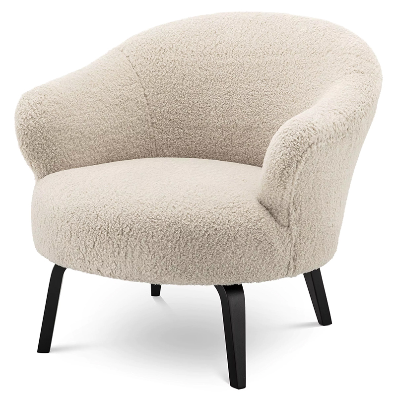 Кресло Eichholtz Chair Moretti Бежевый Черный Бежевый Черный Кресло Eichholtz Chair Moretti Бежевый Черный Бежевый Черный в Челябинске | Loft Concept