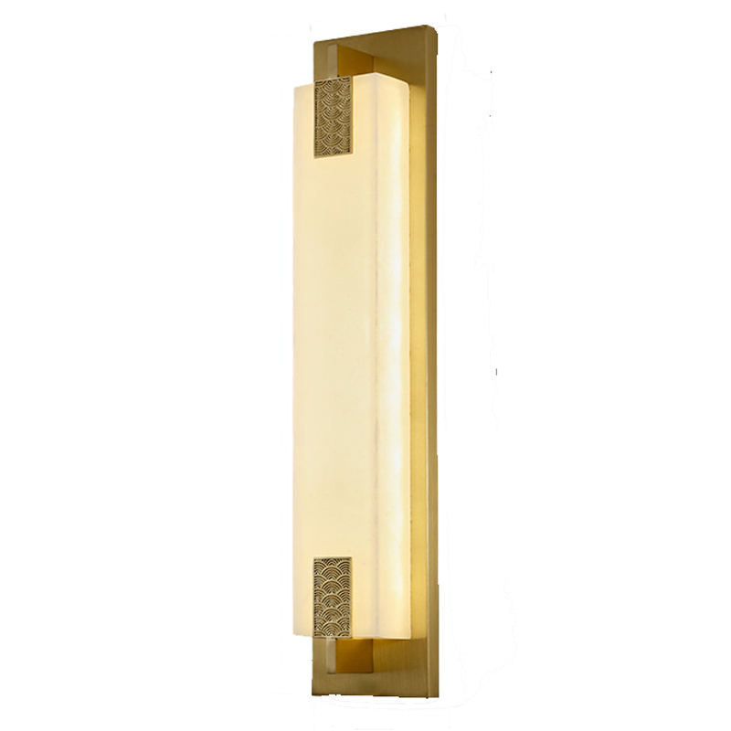 Накладной Настенный светильник Арт-Деко натуральный мрамор Art-Deco Wall Lamp Латунь Накладной Настенный светильник Арт-Деко натуральный мрамор Art-Deco Wall Lamp Латунь в Челябинске | Loft Concept