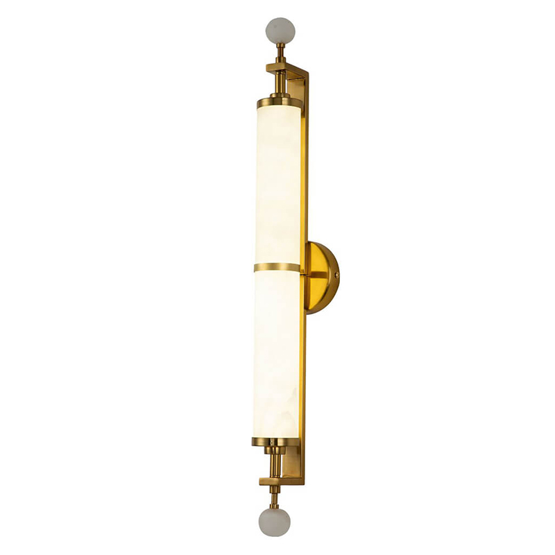 Бра Chantel Marble Wall Lamp M Латунь Белый Бра Chantel Marble Wall Lamp M Латунь Белый в Челябинске | Loft Concept