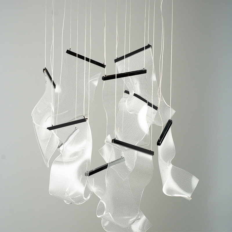 Люстра Gweilo 10 Chandelier Прозрачный Черный Люстра Gweilo 10 Chandelier Прозрачный Черный в Челябинске | Loft Concept