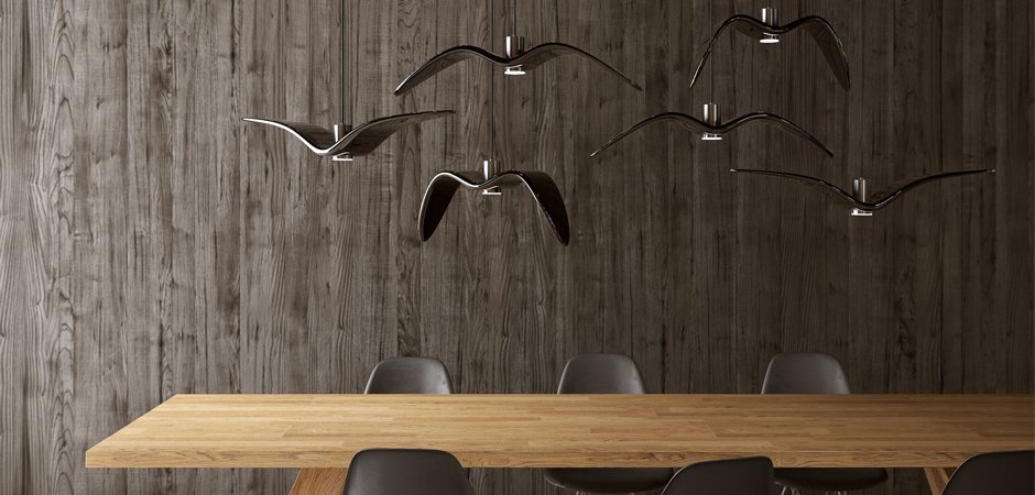 Подвесной светильник Brokis Night Birds black Подвесной светильник Brokis Night Birds black - Loft-Concept в Челябинске