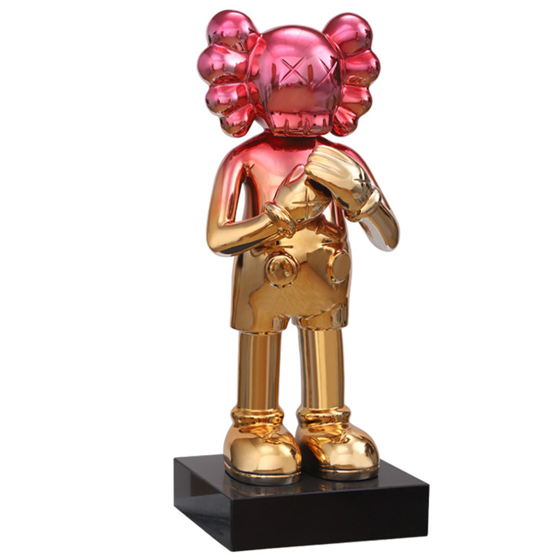 Статуэтка KAWS Gradient Gold Red on stand Золотой Красный Статуэтка KAWS Gradient Gold Red on stand Золотой Красный в Челябинске | Loft Concept