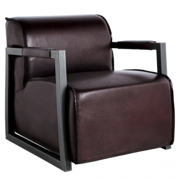 Кресло Leather Tank Коричневый Кресло Leather Tank Коричневый в Челябинске | Loft Concept