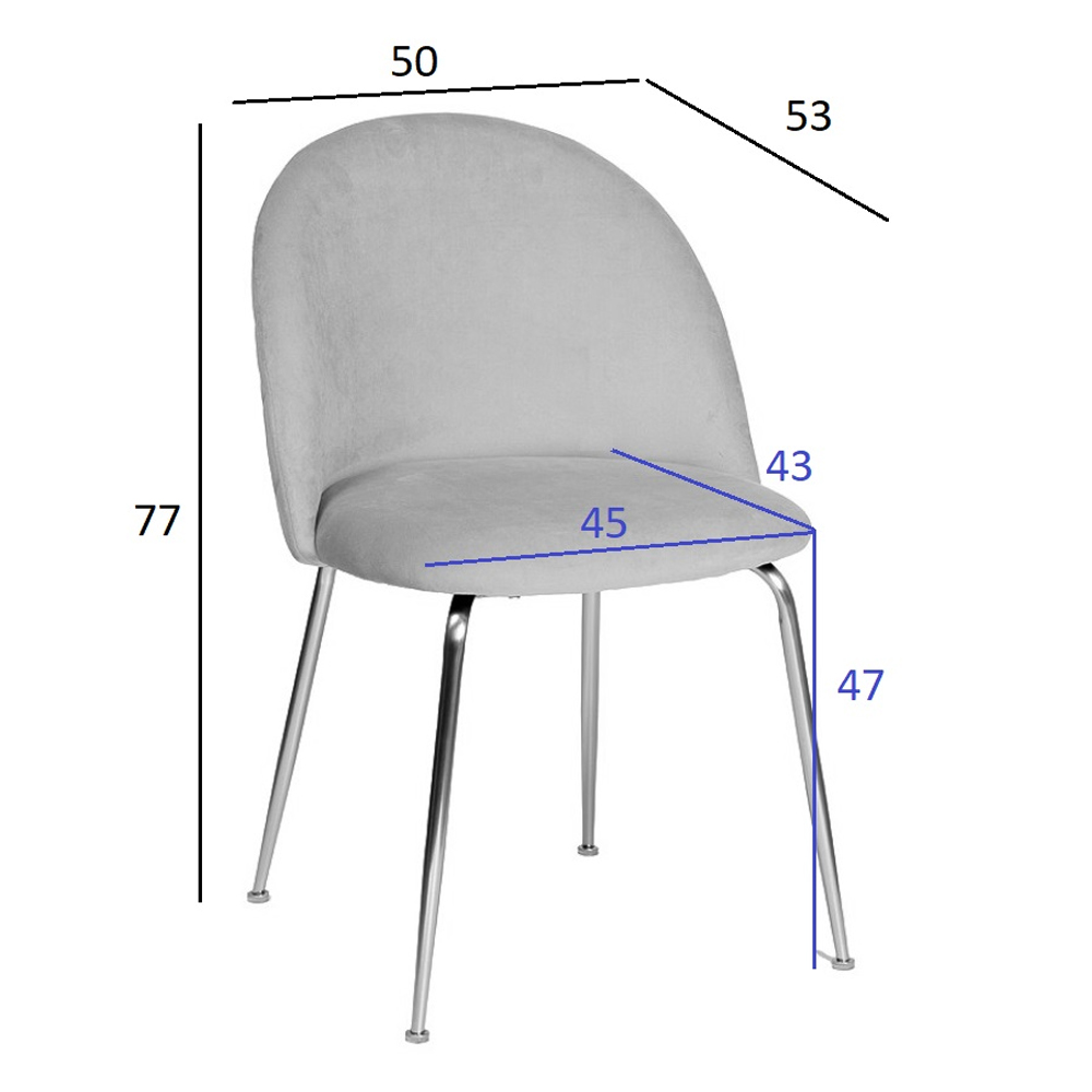 Стул велюровый хаки на золотистых металлических ножках Vendramin Chair в Челябинске