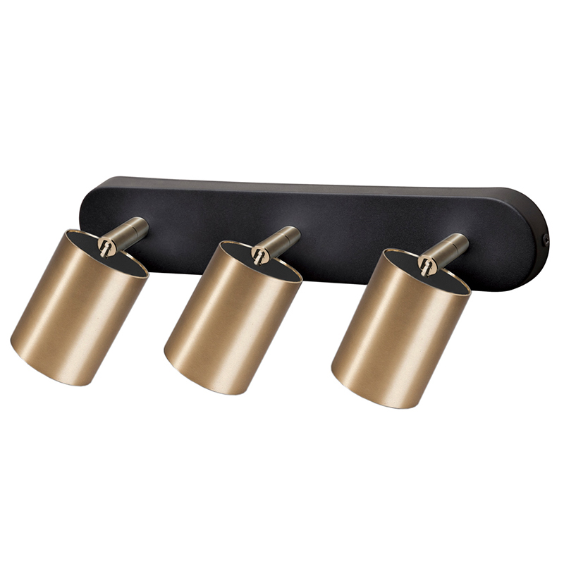 Бра Celis Spot Wall Lamp Trio brass Черный Латунь Бра Celis Spot Wall Lamp Trio brass Черный Латунь в Челябинске | Loft Concept
