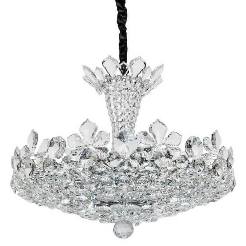 Люстра Griselda Crystal Chandelier 62 Хром Прозрачный Люстра Griselda Crystal Chandelier 62 Хром Прозрачный в Челябинске | Loft Concept