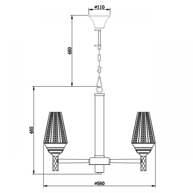 Люстра Ribbed Chandelier Люстра Ribbed Chandelier в Челябинске