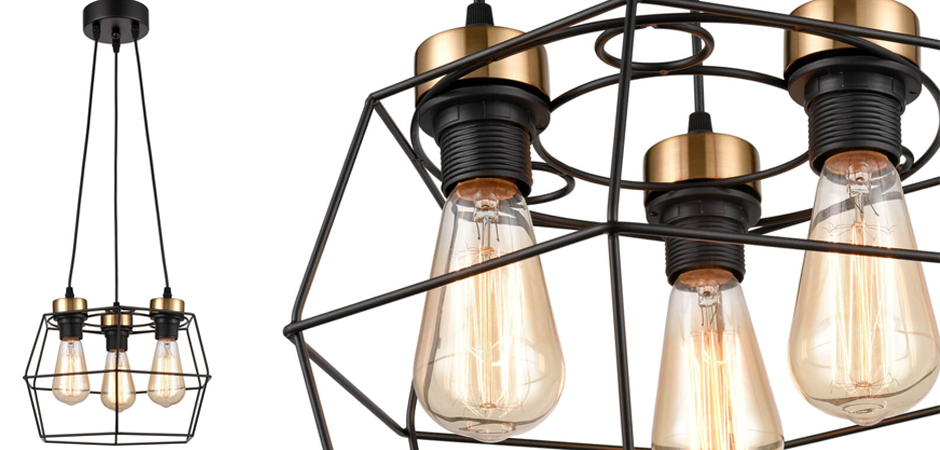 Люстра Loft Wire Cage Black lamp 3 Люстра Loft Wire Cage Black lamp 3 - Loft-Concept в Челябинске