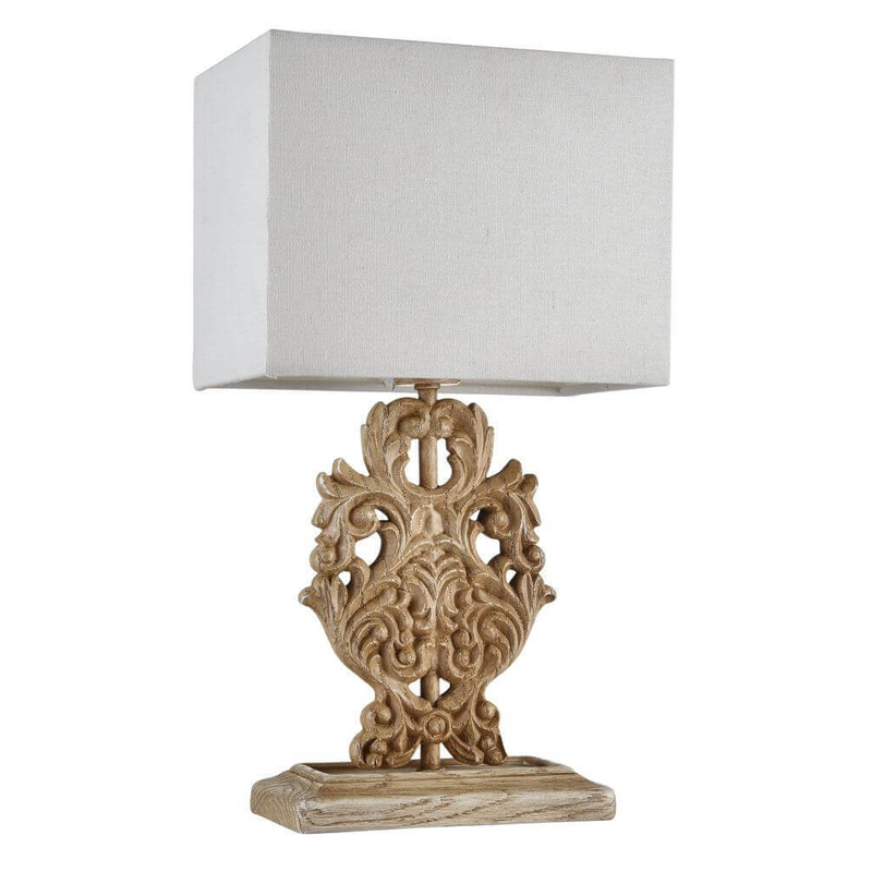 Настольная лампа Agueta Light Table Lamp Белый Бежевый Настольная лампа Agueta Light Table Lamp Белый Бежевый в Челябинске | Loft Concept