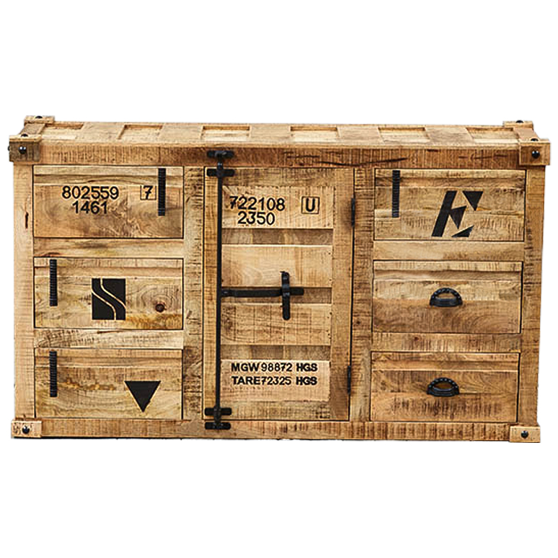 Комод деревянный в стиле Лофт Wooden Loft Box Commode Древесина Комод деревянный в стиле Лофт Wooden Loft Box Commode Древесина в Челябинске | Loft Concept