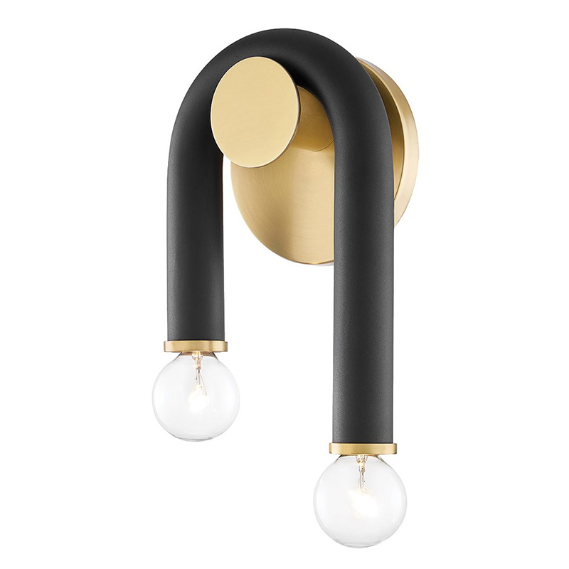 Бра Paulson floppy wall sconce gold Черный Золотой Бра Paulson floppy wall sconce gold Черный Золотой в Челябинске | Loft Concept