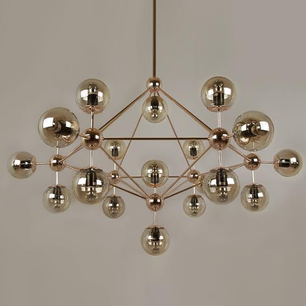 Люстра Modo Chandelier Gold Золотой Люстра Modo Chandelier Gold Золотой в Челябинске | Loft Concept