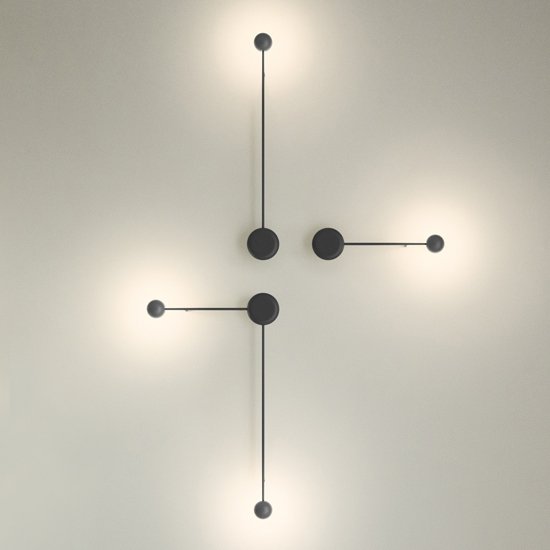 Бра Pin Wall Light black Белый Бра Pin Wall Light black Белый в Челябинске | Loft Concept