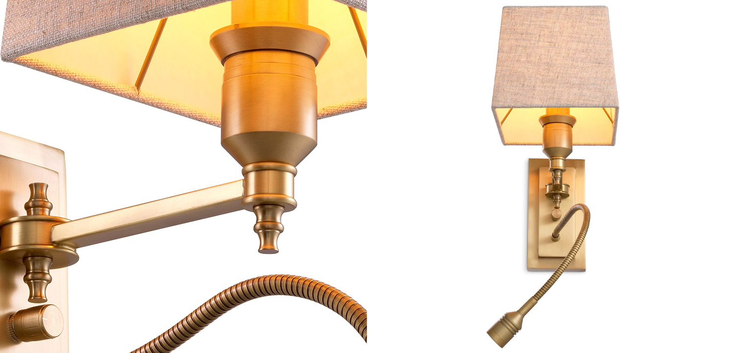 Бра Eichholtz Wall Lamp Ellington Brass - фото