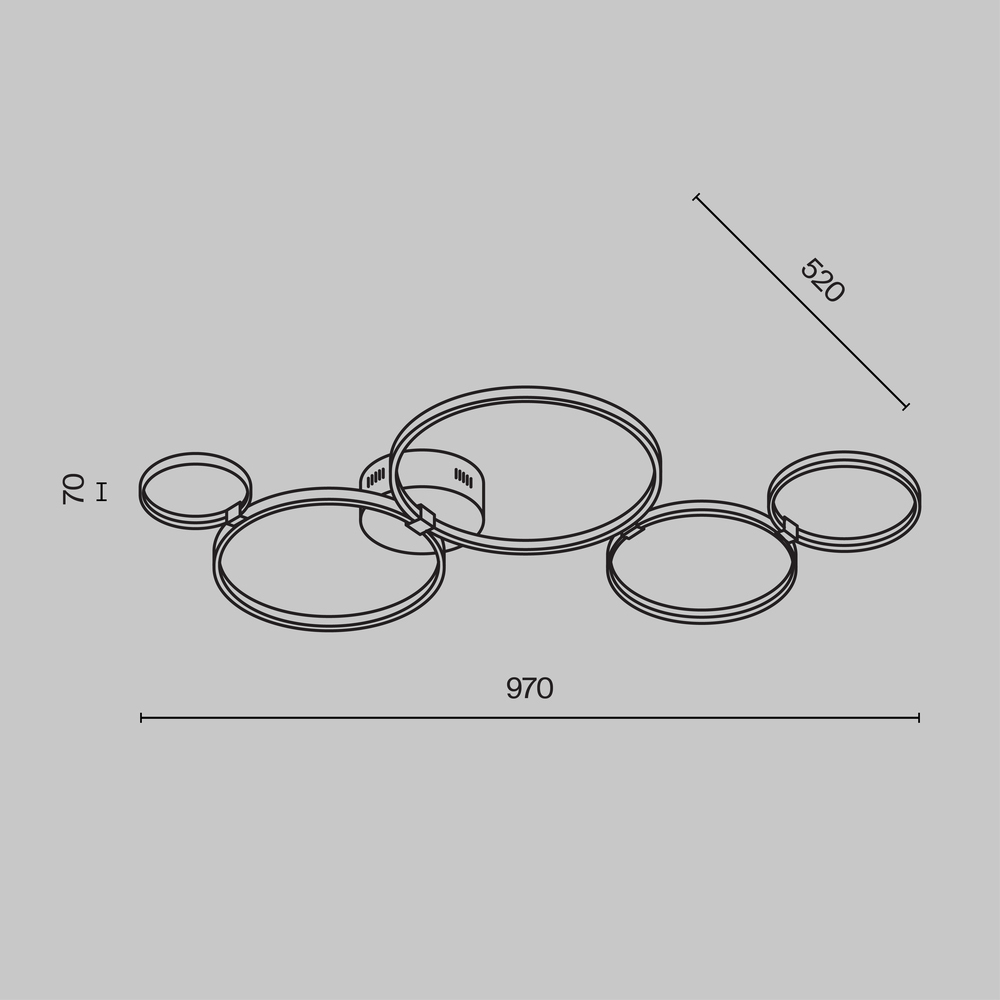 Потолочный светильник Olympia 3000-4000К 43Вт в Челябинске