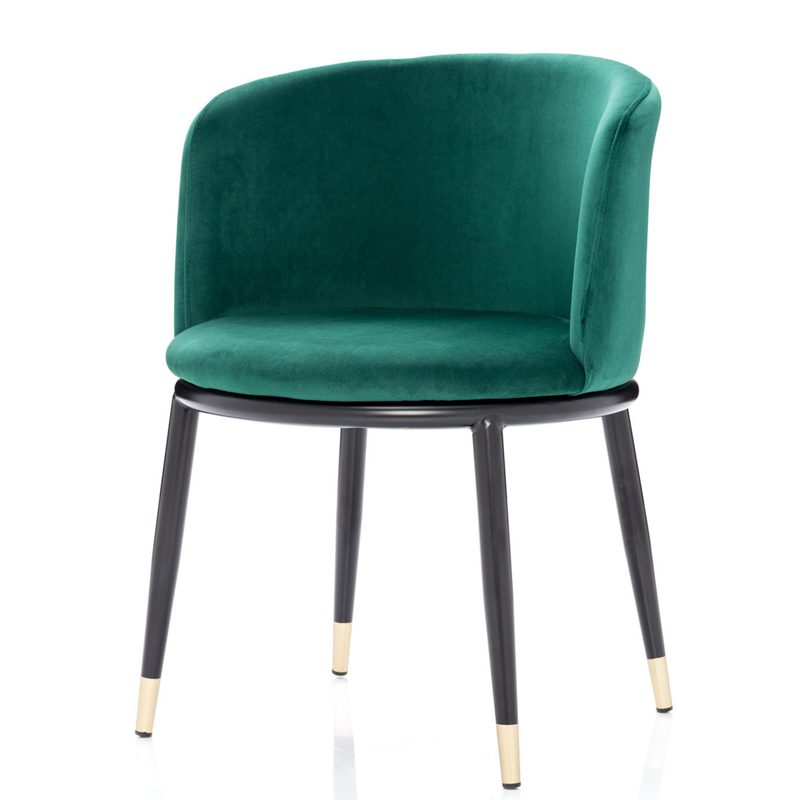 Стул Dining Chair Foucault Green Зеленый Черный Золотой Стул Dining Chair Foucault Green Зеленый Черный Золотой в Челябинске | Loft Concept