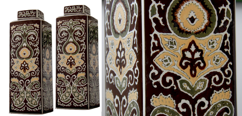 Ваза Brown ornament Ваза Brown ornament - Loft-Concept в Челябинске