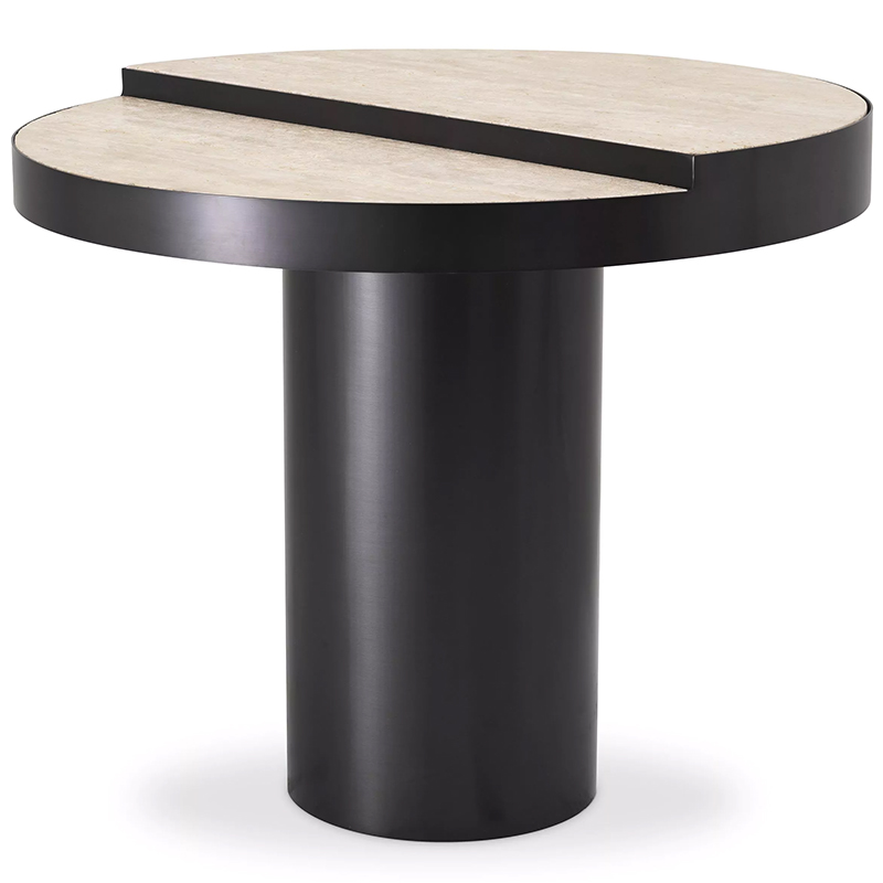 Приставной столик Eichholtz Side Table Excelsior Черный Песочный Приставной столик Eichholtz Side Table Excelsior Черный Песочный в Челябинске | Loft Concept