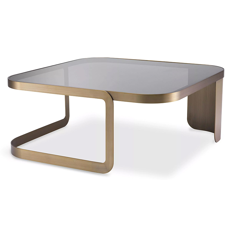 Кофейный стол Eichholtz Coffee Table Numa Стекло Смок Латунь Кофейный стол Eichholtz Coffee Table Numa Стекло Смок Латунь в Челябинске | Loft Concept