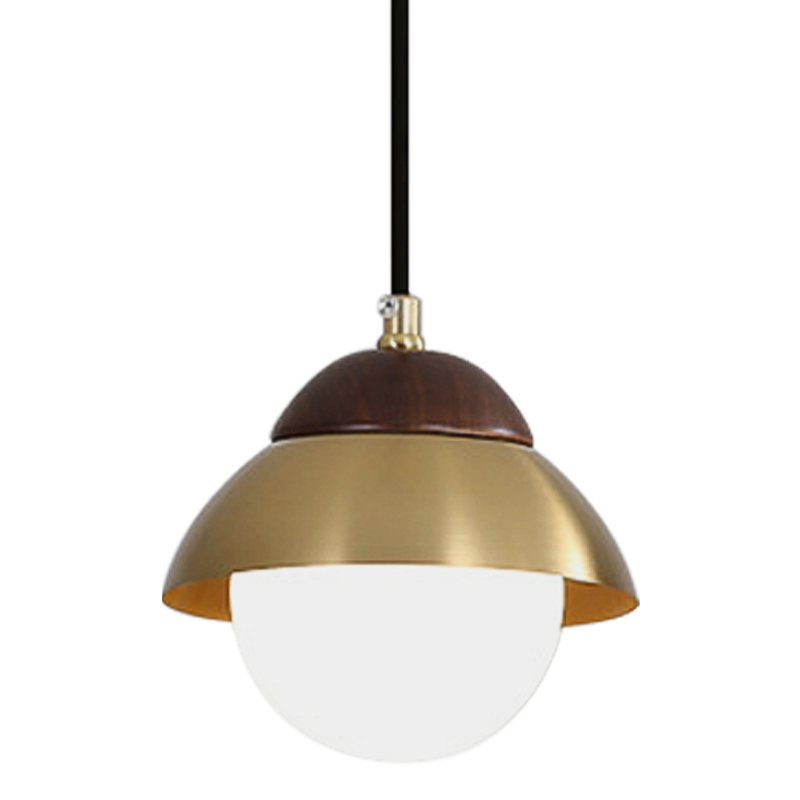 Подвесной светильник Roch Pendant Wooden Eco Light Коричневый Латунь Подвесной светильник Roch Pendant Wooden Eco Light Коричневый Латунь в Челябинске | Loft Concept