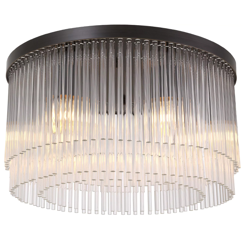 Потолочный светильник Eichholtz Ceiling Lamp Hector Bronze Прозрачное Стекло Темная бронза Потолочный светильник Eichholtz Ceiling Lamp Hector Bronze Прозрачное Стекло Темная бронза в Челябинске | Loft Concept