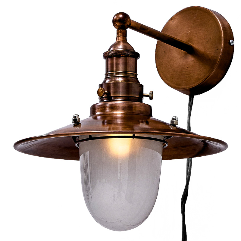 Бра Lantern Loft Sconces Белый Винтажная Медь Бра Lantern Loft Sconces Белый Винтажная Медь в Челябинске | Loft Concept
