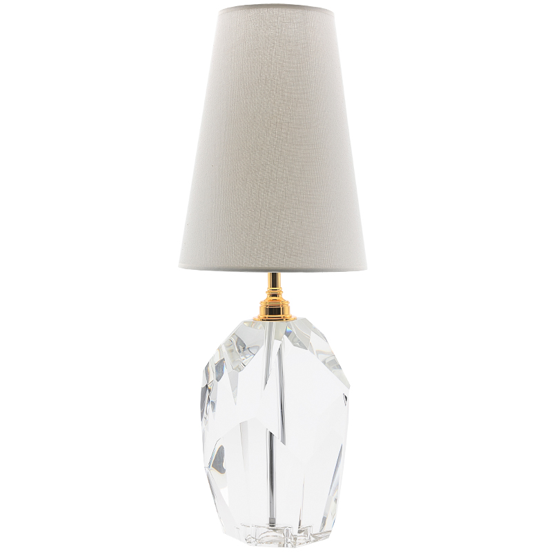 Настольная лампа Crystal table Lamp Прозрачный Белый Настольная лампа Crystal table Lamp Прозрачный Белый в Челябинске | Loft Concept