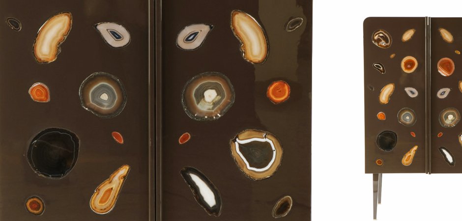 Patrick Naggar Gem Cabinet шкаф украшенный агатами Patrick Naggar Gem Cabinet шкаф украшенный агатами - Loft-Concept в Челябинске