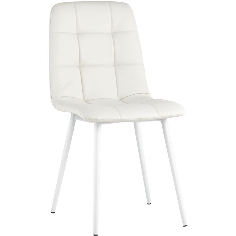 Стул NANCY S Chair Белая Экокожа Белый Стул NANCY S Chair Белая Экокожа Белый в Челябинске | Loft Concept