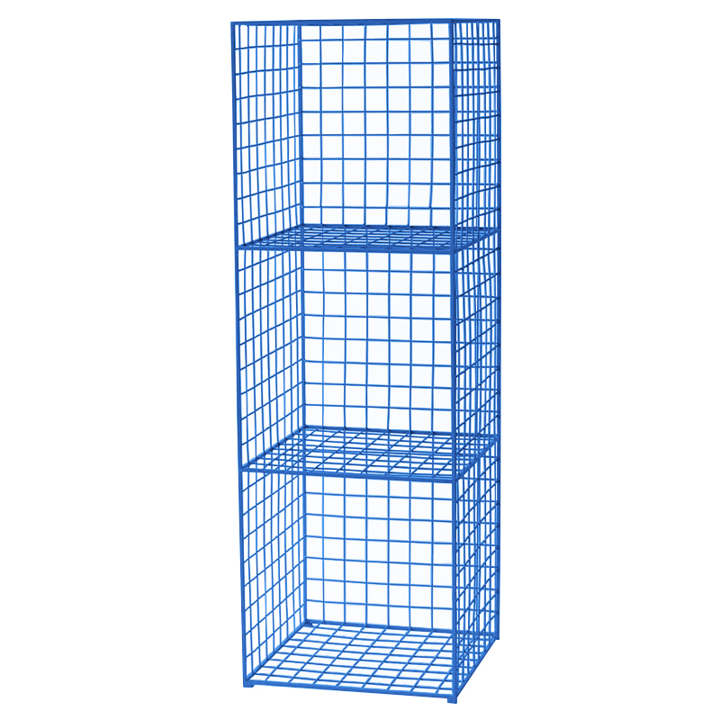 Стеллаж Carney Blue Industrial Metal Rust Rack Синий Стеллаж Carney Blue Industrial Metal Rust Rack Синий в Челябинске | Loft Concept