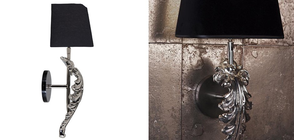 Бра Eichholtz Wall Lamp Beau Site Nickel+Black Бра Eichholtz Wall Lamp Beau Site Nickel+Black - Loft-Concept в Челябинске