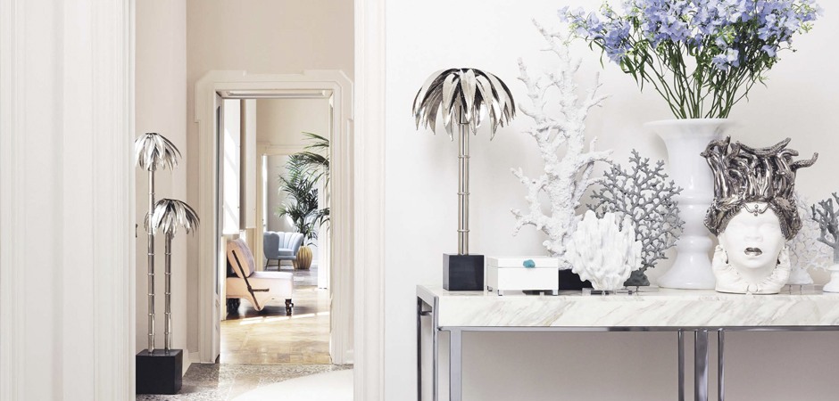 Торшер FLOOR LAMP PALMERY X2 Chromium Торшер FLOOR LAMP PALMERY X2 Chromium - Loft-Concept в Челябинске