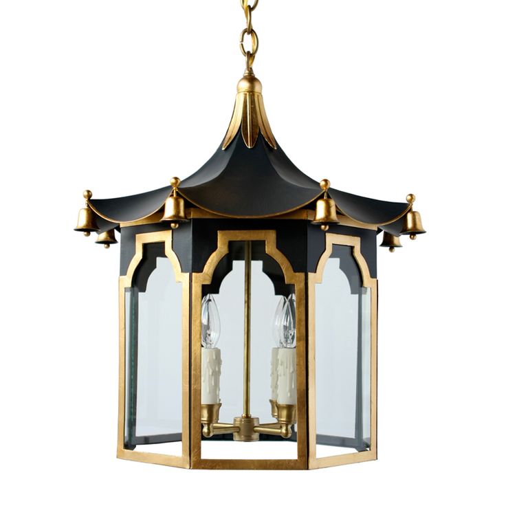 Люстра Pendant Lamp Chinese Pagoda Черный Золотой в Челябинске | Loft Concept 