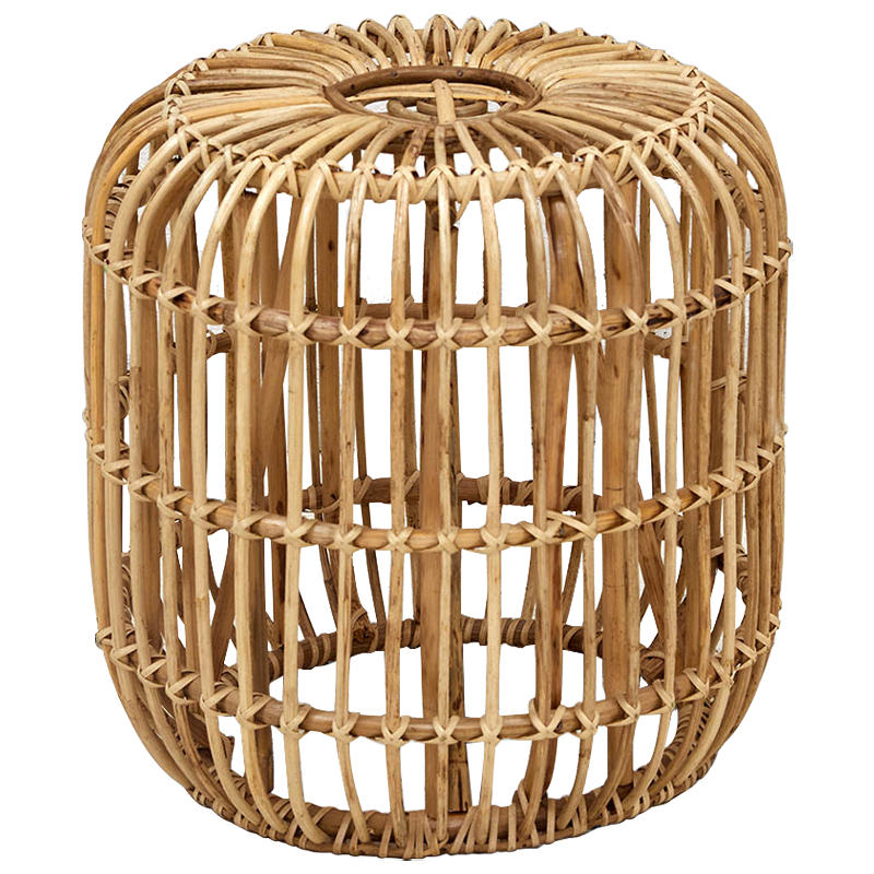 Плетеный приставной столик Wicker Side Table Древесина Плетеный приставной столик Wicker Side Table Древесина в Челябинске | Loft Concept