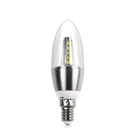 Прозрачная лампочка LED E14 серебряная Серебряный Прозрачная лампочка LED E14 серебряная Серебряный в Челябинске | Loft Concept