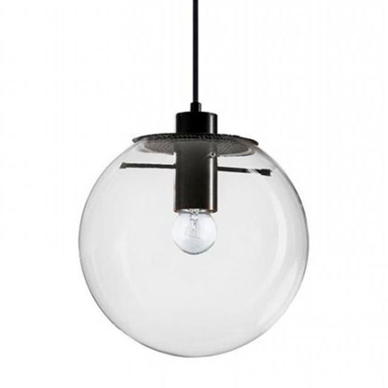 Подвесной светильник Selene Glass Ball Ceiling Lights Black 40 cm Черный Прозрачное Стекло Подвесной светильник Selene Glass Ball Ceiling Lights Black 40 cm Черный Прозрачное Стекло в Челябинске | Loft Concept
