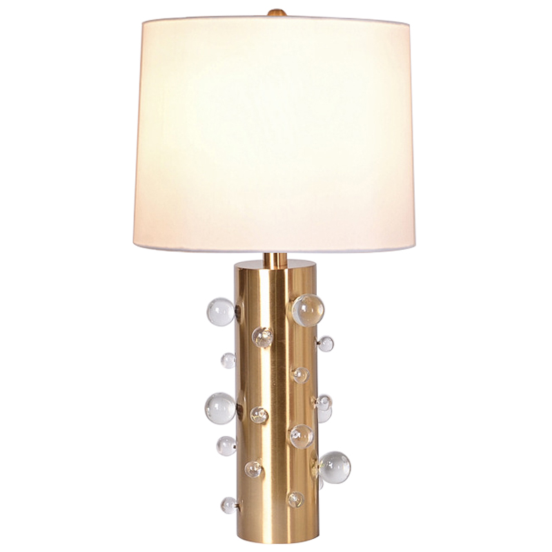 Настольная лампа с абажуром Cantrell Table Lamp Glass Золотой Бежевый Прозрачное Стекло Настольная лампа с абажуром Cantrell Table Lamp Glass Золотой Бежевый Прозрачное Стекло в Челябинске | Loft Concept