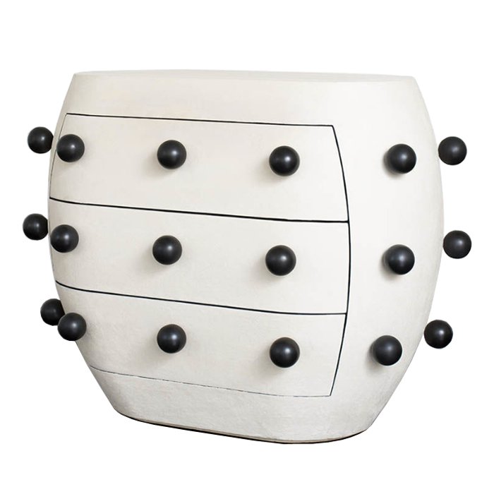 Комод Kelly Wearstler POD Commode Молочный Черный Комод Kelly Wearstler POD Commode Молочный Черный в Челябинске | Loft Concept