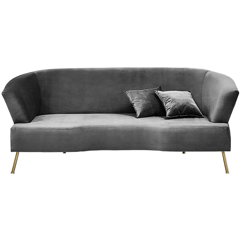 Диван Isis Sofa Gray Серый Золотой Диван Isis Sofa Gray Серый Золотой в Челябинске | Loft Concept
