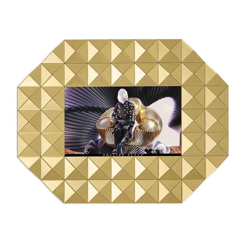 Экран Philipp Plein GOLD STUD NFT L 43 дюйма Золотой Зеркало в Челябинске | Loft Concept 