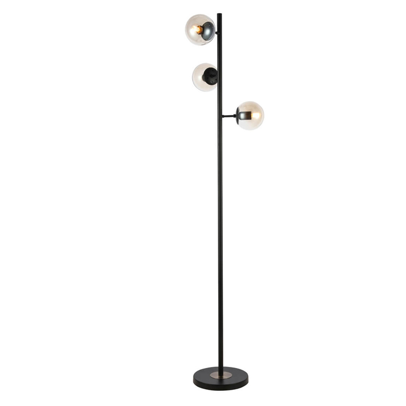 Торшер Modo Floor Lamp Ambre Black Черный Янтарный Торшер Modo Floor Lamp Ambre Black Черный Янтарный в Челябинске | Loft Concept