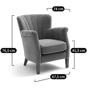 Кресло велюровое на ножках из массива ясеня Jessie Armchair Кресло велюровое на ножках из массива ясеня Jessie Armchair в Челябинске