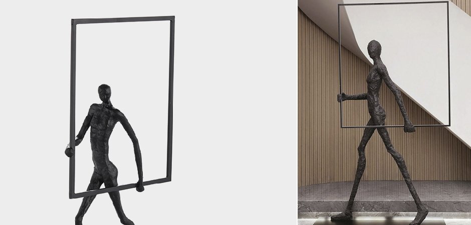 Торшер Man carries light square Торшер Man carries light square - Loft-Concept в Челябинске