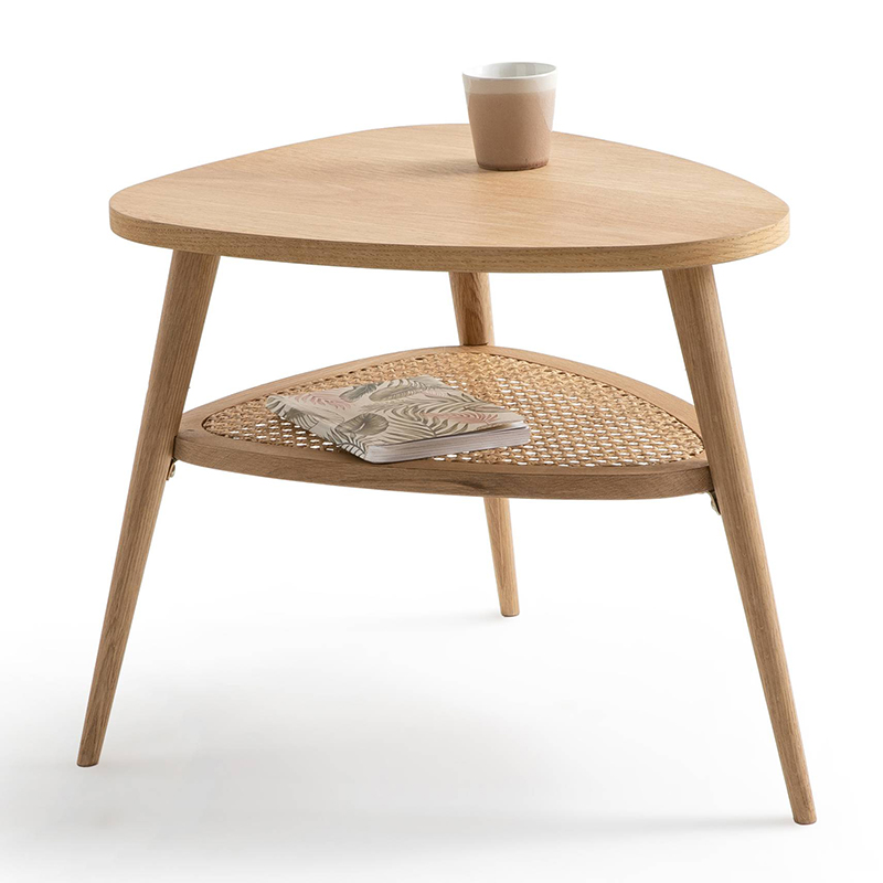 Приставной стол Morten Wicker Side Table 3 legs Светлый дуб в Челябинске | Loft Concept 
